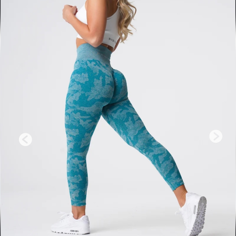 NVGTN teal camo leggings